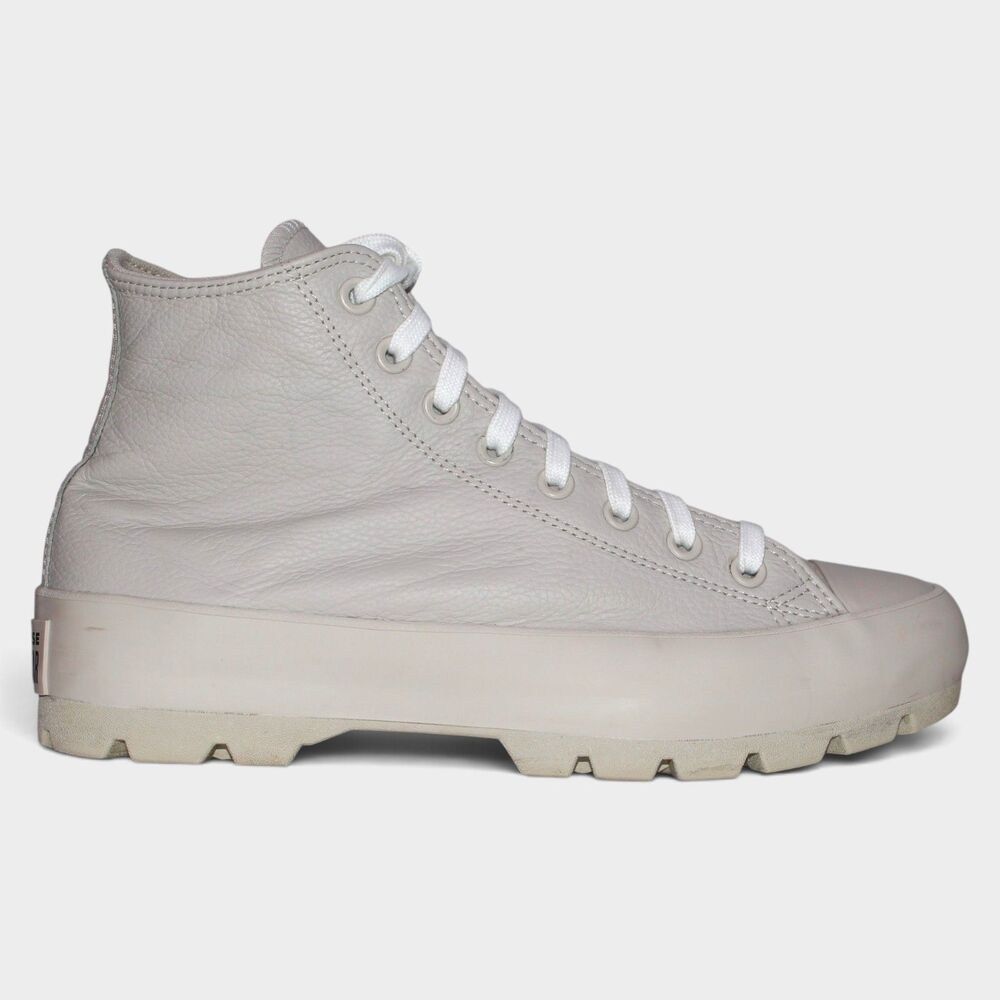 Converse Chuck Taylor Lugged 2.0 Women 11 Desert Sand Leather Platform - Picture 2 of 14